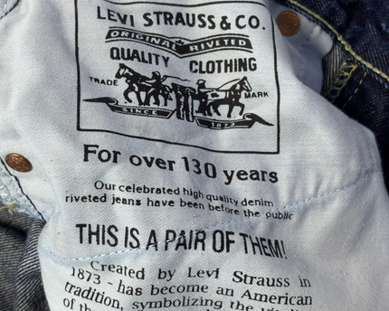 Levi's Dark Blue Straight Leg Anniversary Edition Jeans