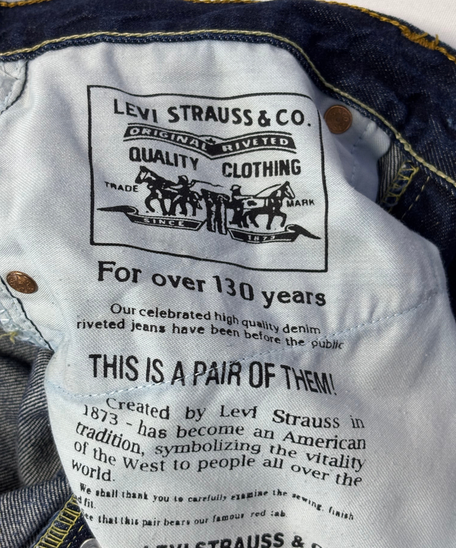 Levi's Dark Blue Straight Leg Anniversary Edition Jeans