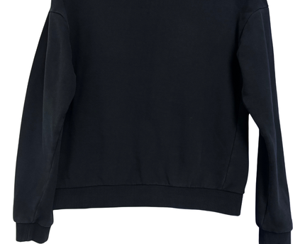 FILA Black Leopard Print Graphic Crewneck Sweatshirt