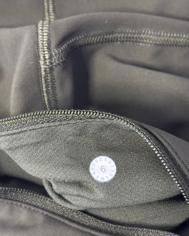 Lululemon Olive Green All The Right Places Crop Leggings