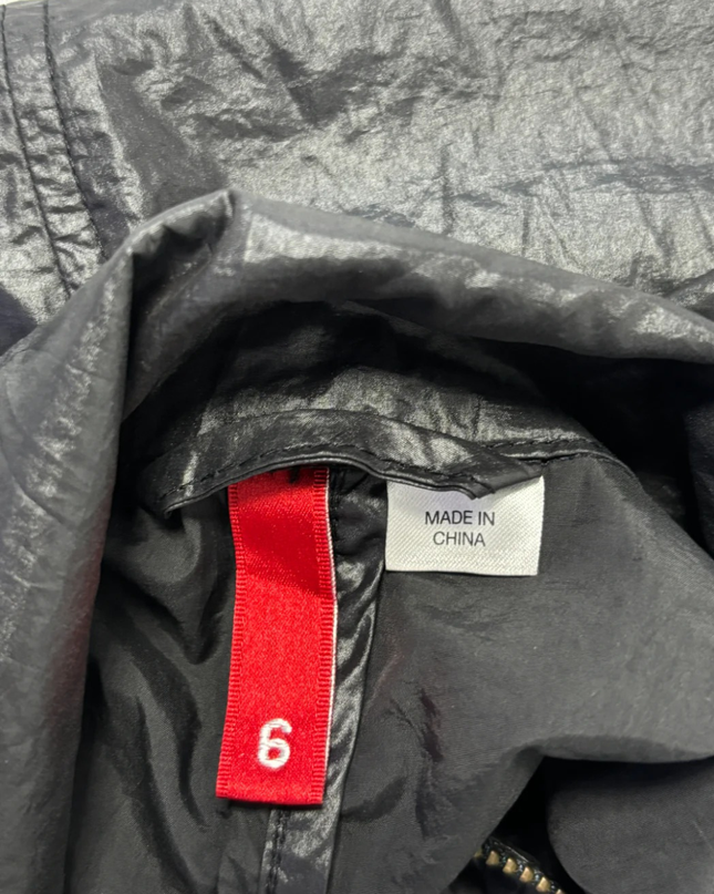 H&M Black Lightweight Cropped Utility Bomber Jacket