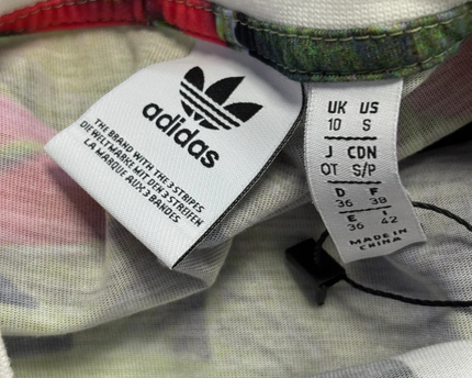 Adidas Multicolor Polka Dot & Tropical Toucan T-Shirt W/Tags
