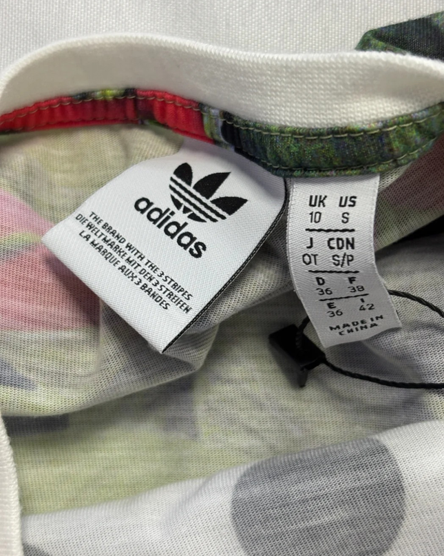 Adidas Multicolor Polka Dot & Tropical Toucan T-Shirt W/Tags