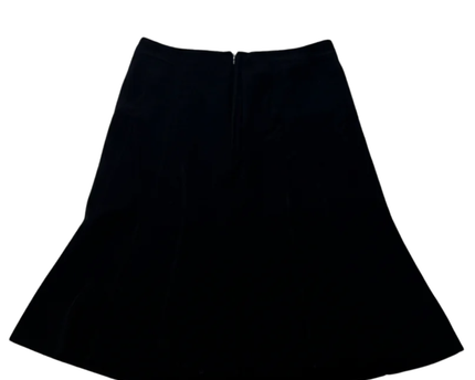 Forever 21 Contemporary Black A-Line Midi Skirt