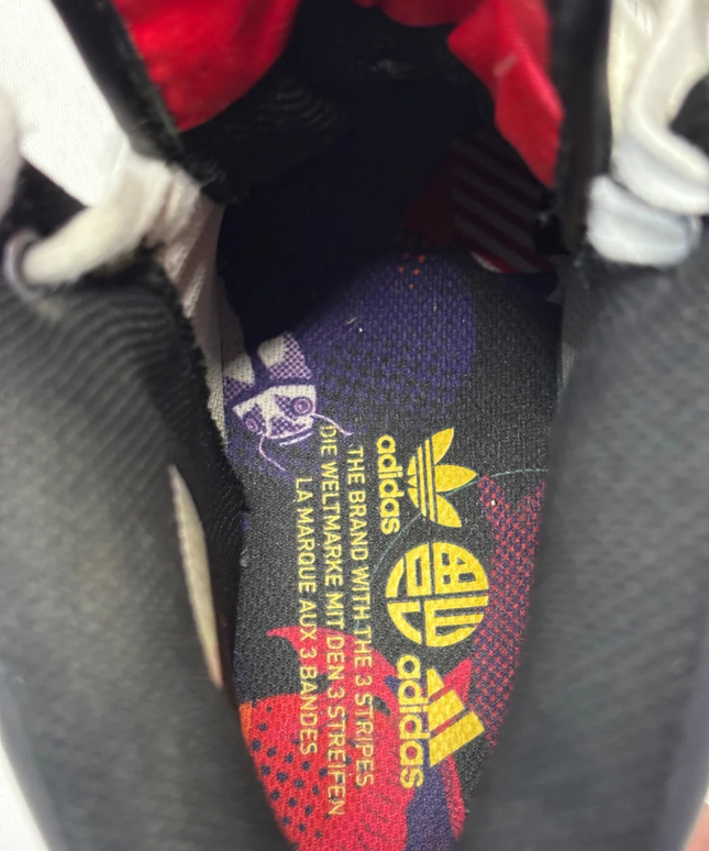 Adidas White Drop Step High Graphic Sneakers