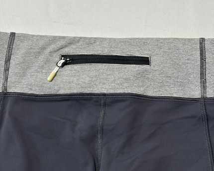 Lululemon Grey/Black Abstract Patterned High-Rise Leggings