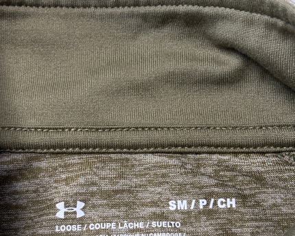Under Armour Green Heathered Quarter-Zip Sports Upper