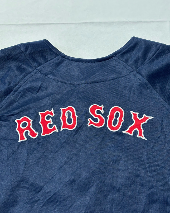 Nike Red/Navy Boston Red Sox Button-Up Baseball Jersey