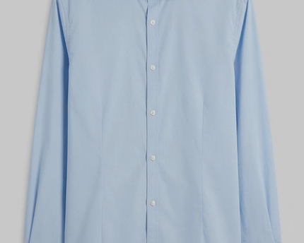 Jack & Jones Premium Light Blue Long Sleeve Stretch Shirt