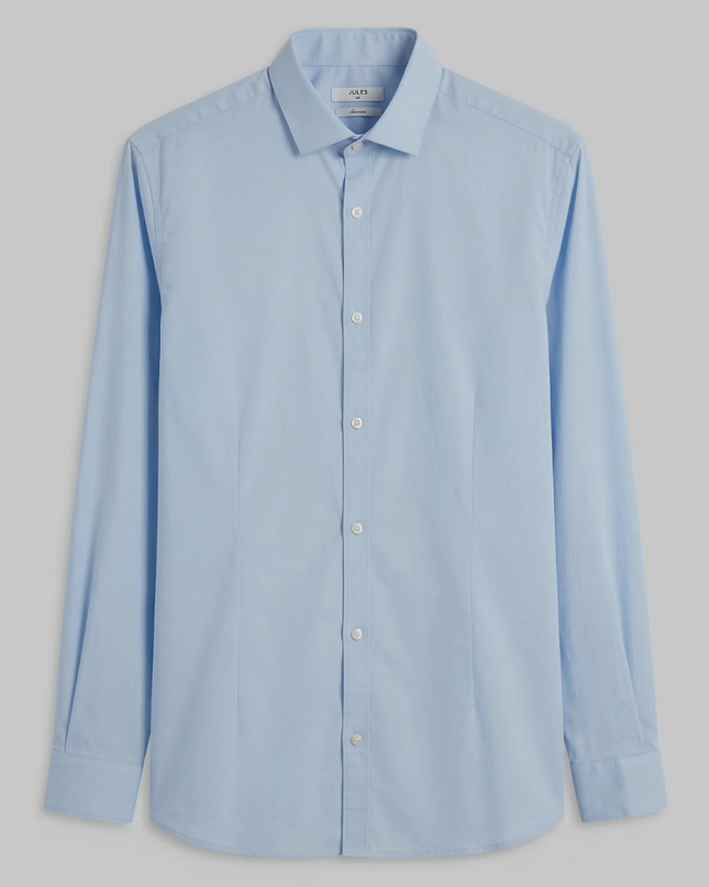 Jack & Jones Premium Light Blue Long Sleeve Stretch Shirt
