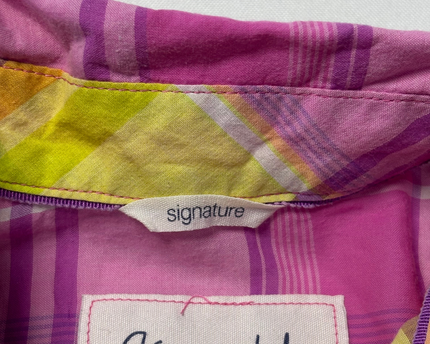 Aeropostale Multicolor Plaid Button-Down Shirt