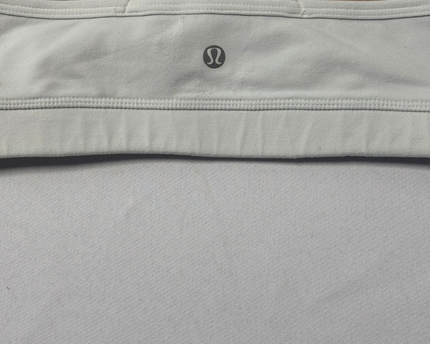 Lululemon White Wrap-Front Racerback Sports Bra