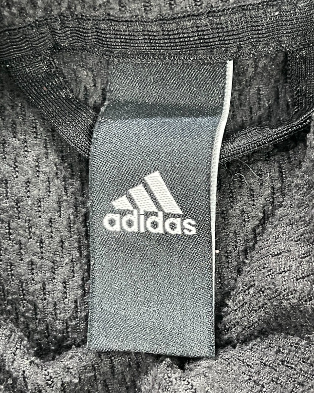 Adidas Dark Grey Signature Logo Performance Hoodie XS