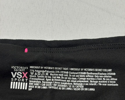 VSX Sport Victoria's Secret Black/White Geometric Print Knockout Leggings