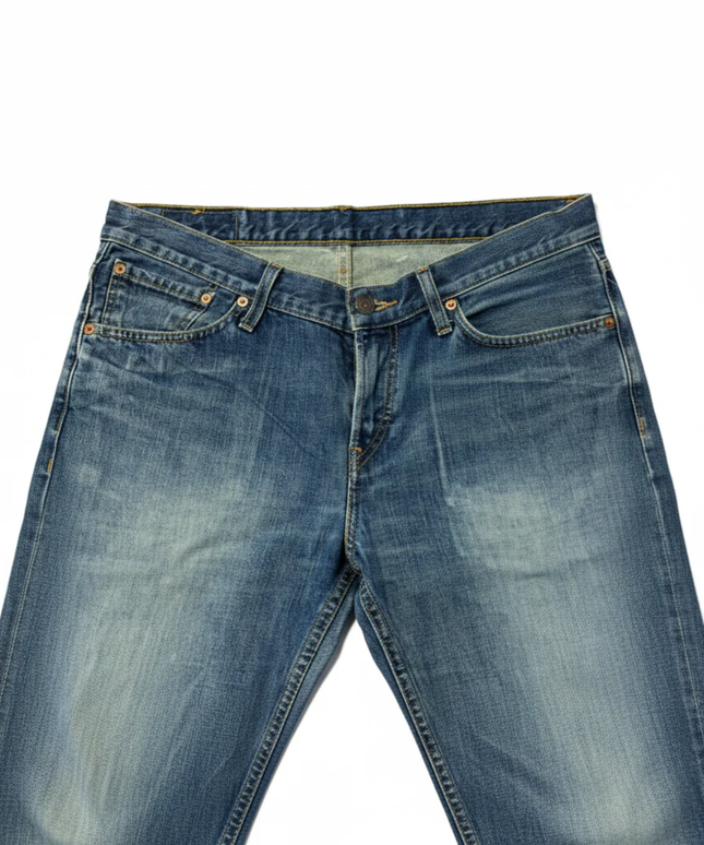 Levi's Blue 518 Straight Leg Button Fly Jeans