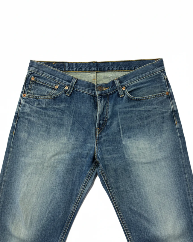 Levi's Blue 518 Straight Leg Button Fly Jeans