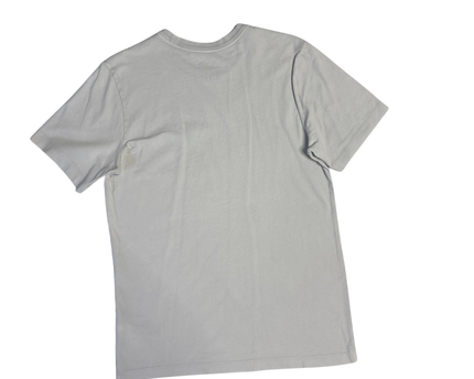 Nike Light Gray Striped Logo T-Shirt