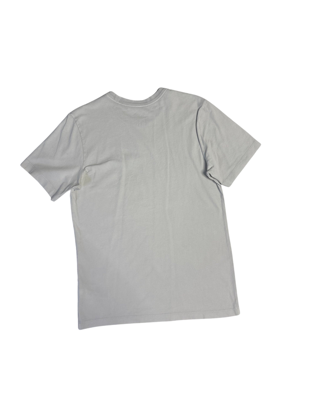 Nike Light Gray Striped Logo T-Shirt