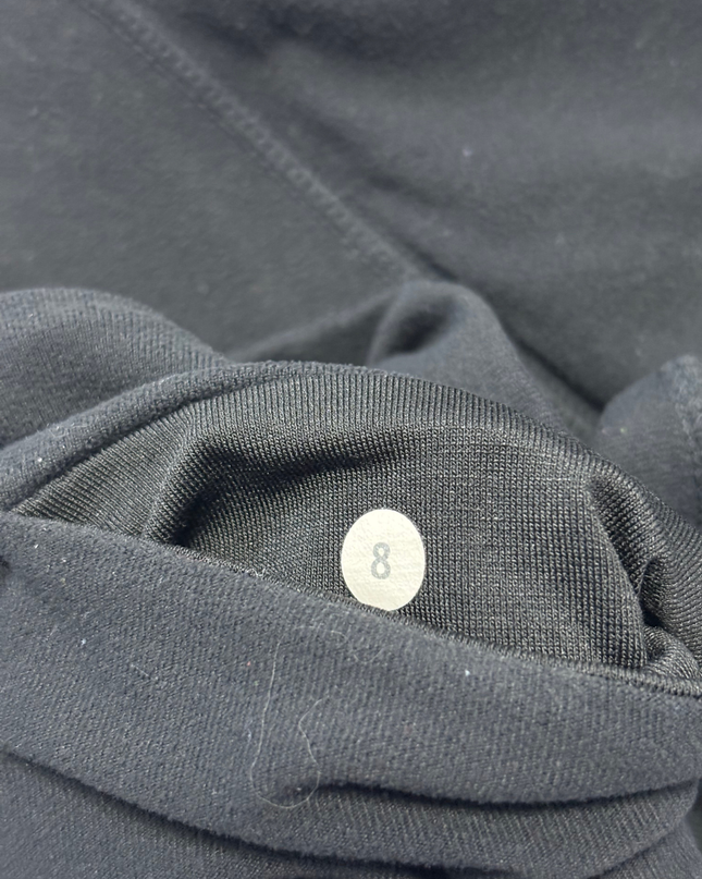 Lululemon Black Cropped Mid-Rise Performance Leggings
