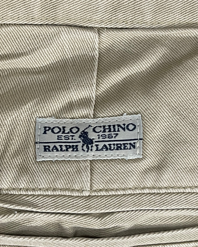 Ralph Lauren Beige Pleated Chino Pants