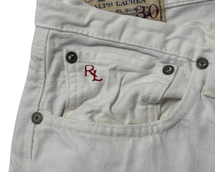 Polo Ralph Lauren White Hampton Straight Leg Jeans