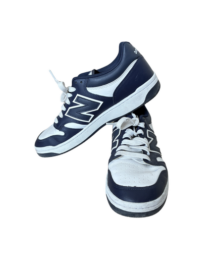 New Balance BB480 Retro Basketball Sneakers | Navy & White | EU 43