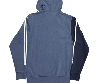 Adidas Blue Three Stripes Hoodie