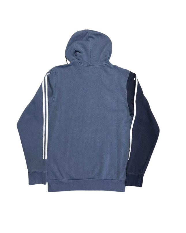 Adidas Blue Three Stripes Hoodie