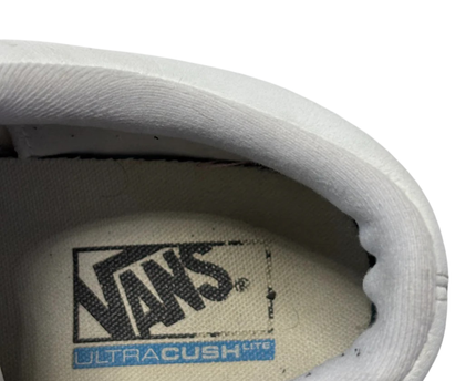 Vans White Old Skool Lite Leather Sneakers