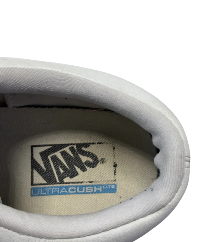 Vans White Old Skool Lite Leather Sneakers