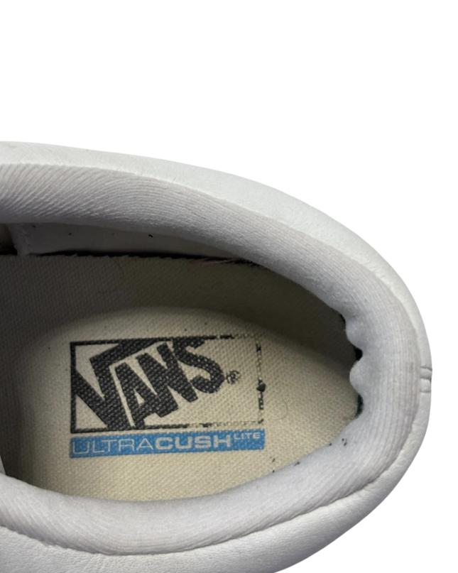 Vans White Old Skool Lite Leather Sneakers