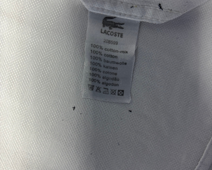 Lacoste White Slim Fit Long Sleeve Button-Down Shirt