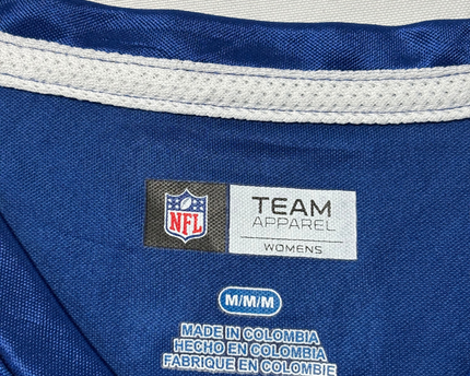NFL Team Apparel Blue Indianapolis Colts Graphic Women's Jersey