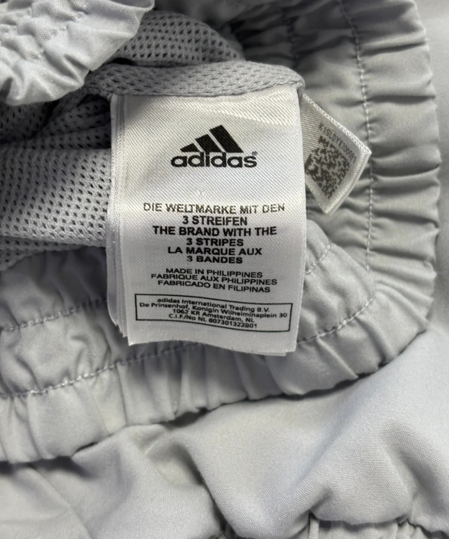 Adidas Grey Classic Three-Stripe Lightweight Track Jacket