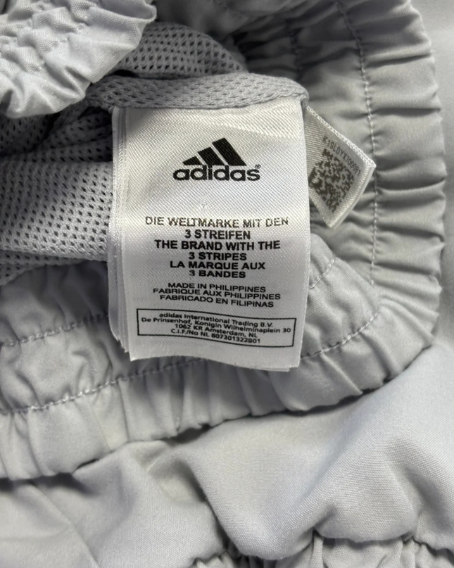 Adidas Grey Classic Three-Stripe Lightweight Track Jacket