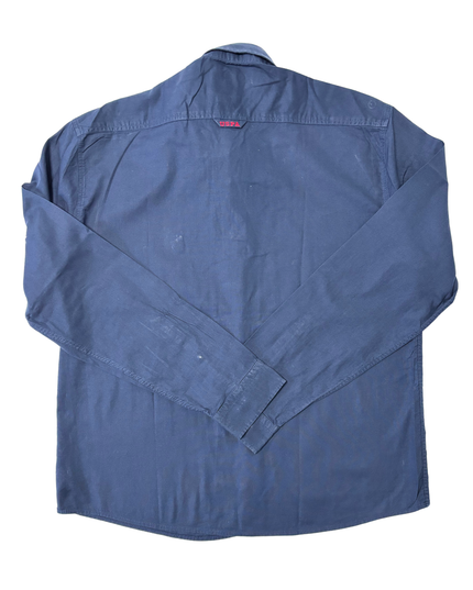 U.S. Polo Assn. Slim Fit Navy Blue Long Sleeve Button-Up Shirt - L