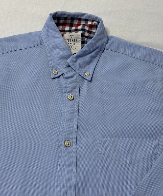 T.M. Lewin Blue Thomas Mayes Casual Button-Down Shirt