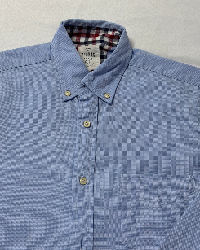T.M. Lewin Blue Thomas Mayes Casual Button-Down Shirt