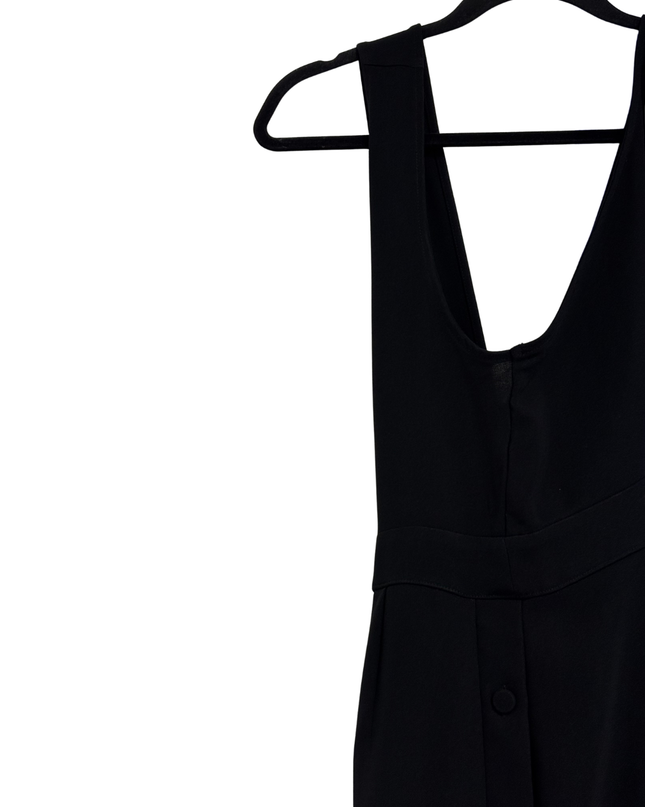 Zara Black V-Neck Long Maxi Dress
