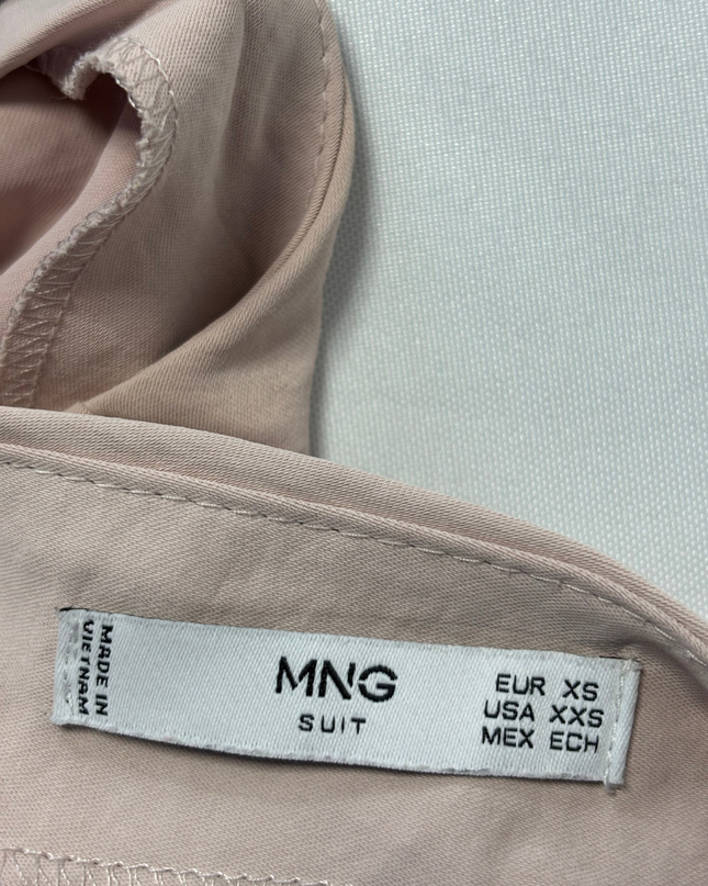 MNG Mauve Strappy Halter Back Wide-Leg Jumpsuit