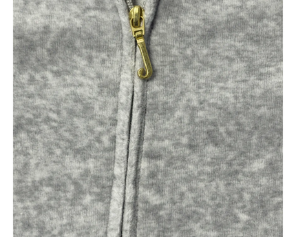Juicy Couture Grey Velour Zip-Up Hoodie with Graphic Back