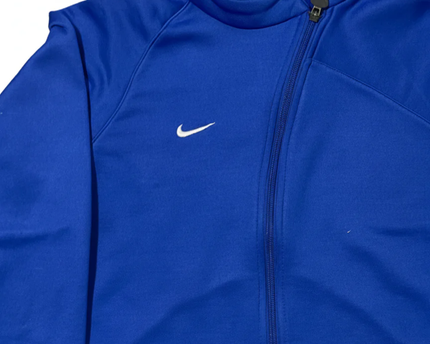 Nike Blue Unisex Athletic Zip-Up Performance Sports Jacket