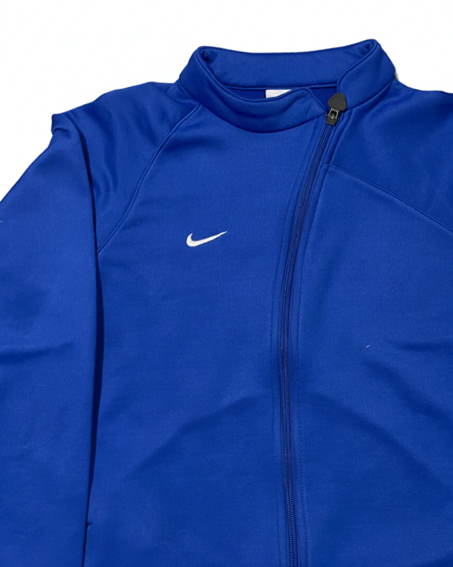 Nike Blue Unisex Athletic Zip-Up Performance Sports Jacket
