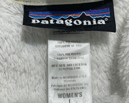 Patagonia White Los Gatos Full-Zip Fleece Jacket