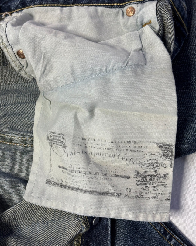 Levi's 501 Original Fit Blue Straight Leg Jeans