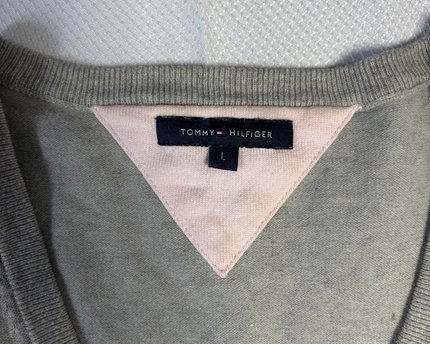 Tommy Hilfiger Classic V-Neck Grey Sweater