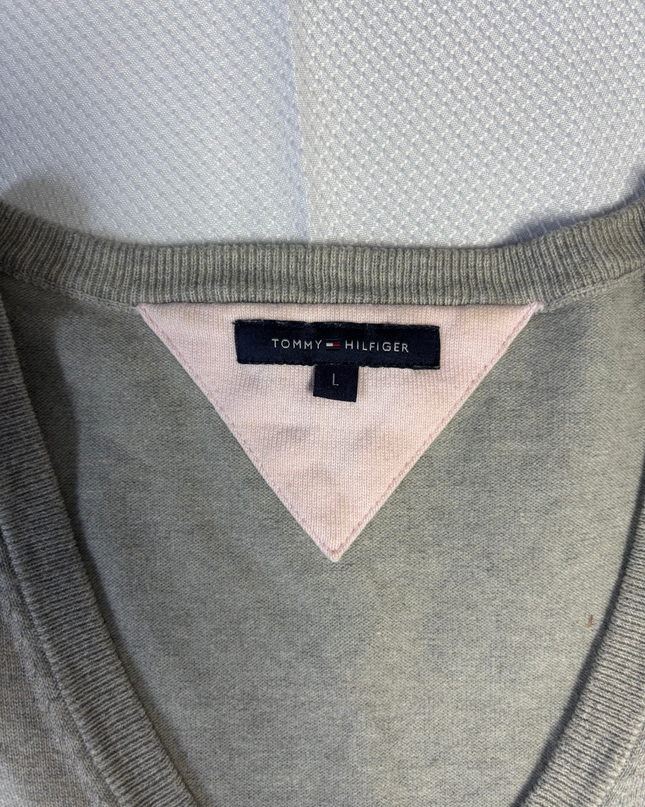 Tommy Hilfiger Classic V-Neck Grey Sweater