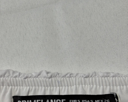 Grimelange White Cotton Puff Bubble Skirt