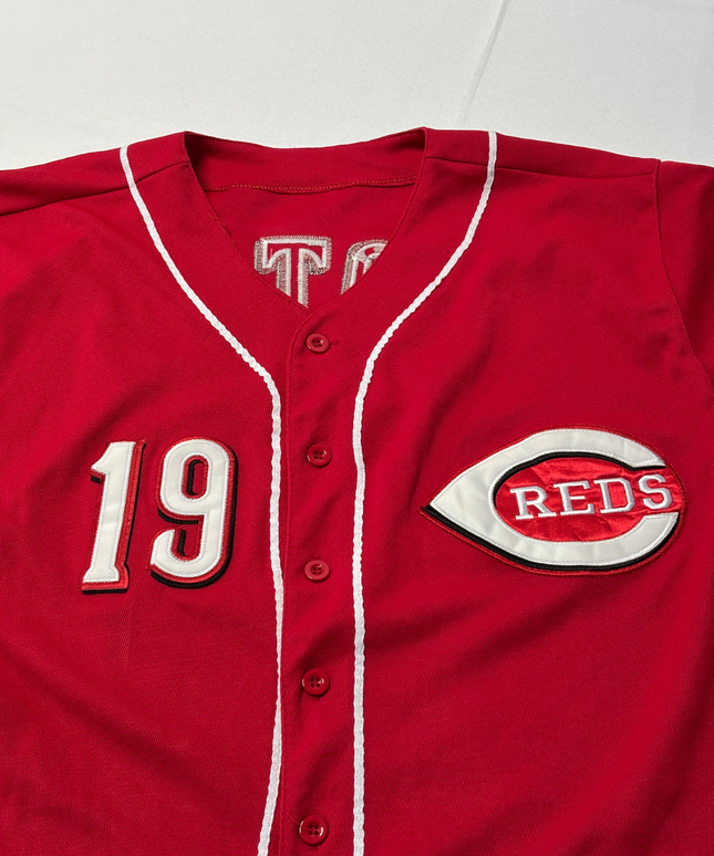Majestic Red Cincinnati Reds Joey Votto #19 Authentic Baseball Jersey