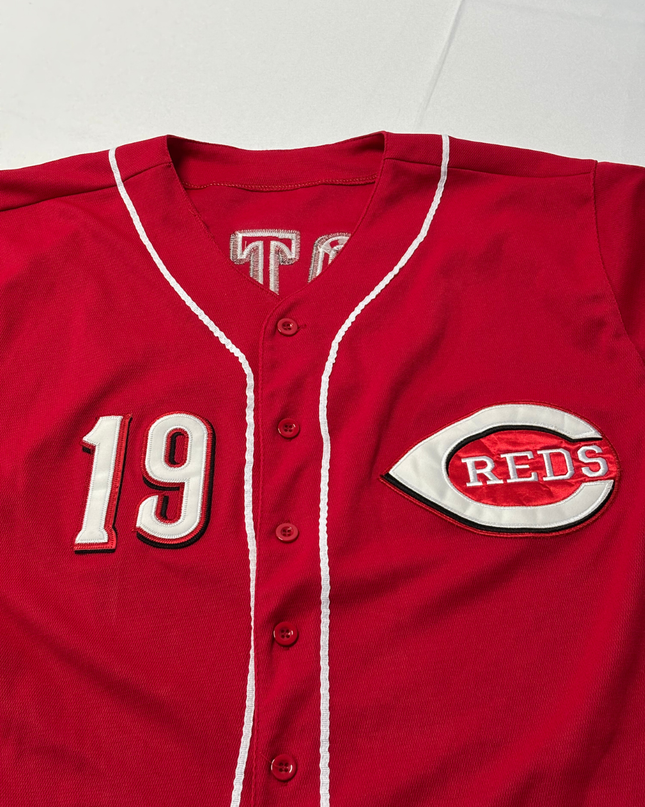 Majestic Red Cincinnati Reds Joey Votto #19 Authentic Baseball Jersey